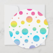 Waterverf Stippen Verlangde feestdag Kaart (Achterkant)