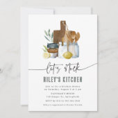 Waterverf Stock de Keuken Vrijgezellenfeest Kaart (Voorkant)