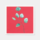 Waterverf Stof Leaves Servet (Voorkant)