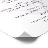 Waterverf stoffige bloem. Drinken bar Floral bruil Poster (Hoek)