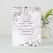 Waterverf stoffige bloemen Sweet 16. Bleke bloemen Kaart (Staand voorkant)