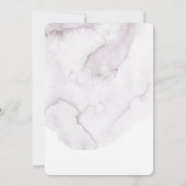 Waterverf stoffige bloemen Sweet 16. Bleke bloemen Kaart (Achterkant)