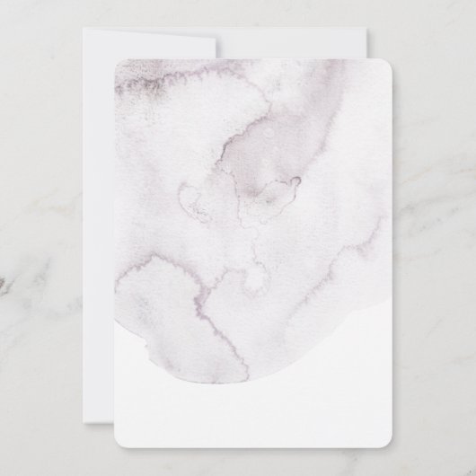 Waterverf stoffige bloemen Sweet 16. Bleke bloemen Kaart (Achterkant)