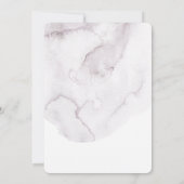 Waterverf stoffige bruiloft. Elegante eenvoudige l Kaart (Achterkant)