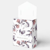 waterverf stoffige paarse twilight-bruiloft bedankdoosjes (Geopend)