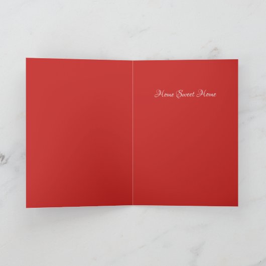 Waterverf Stomme Home Sweet Home Art Kaart (Binnen)