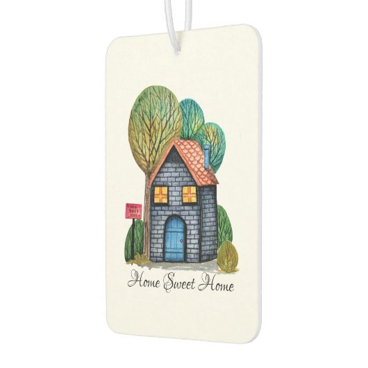 Waterverf Stomme Home Sweet Home Art Luchtverfrisser (Links)