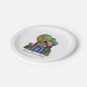 Waterverf Stomme Home Sweet Home Art Papieren Bordje (Gekanteld)