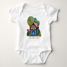 Waterverf Stomme Home Sweet Home Art Romper