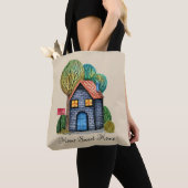 Waterverf Stomme Home Sweet Home Art Tote Bag (Dichtbij)