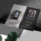 Waterverf Stone Black Iron Deur Real Estate Agent Visitekaartje