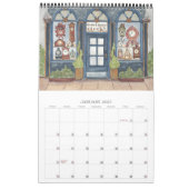 Waterverf Storefronts Kalender (Jan 2027)