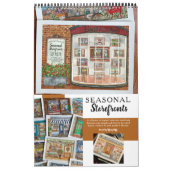 Waterverf Storefronts Kalender (Hoes)