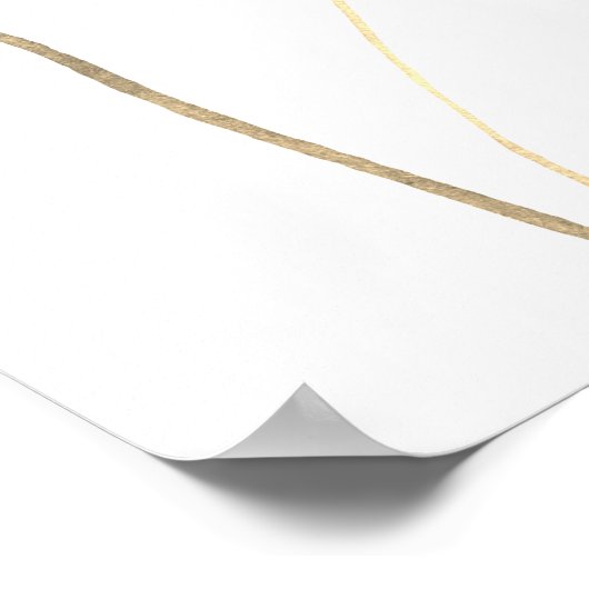 Waterverf Stork Baby shower Welkom Poster (Hoek)