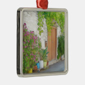 Waterverf straat uitzicht metalen ornament (Rechts)