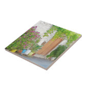 Waterverf straat uitzicht tegeltje (Zijkant)