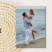 Waterverf Strand Bestemming Trouwfoto Save The Date