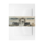 Waterverf strand bruiloft uitnodigingen wikkel (Voorkant Voorbeeld)