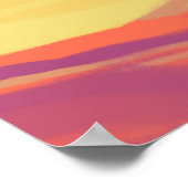 Waterverf strand en Zee winkelboekje Poster (Hoek)