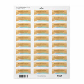 Waterverf Strand Etiket (Full Sheet)