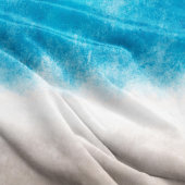 Waterverf Strand Golven Blauw Water Fleece Deken