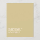 Waterverf Strand Graduation Party Uitnodiging Flyer (Achterkant)