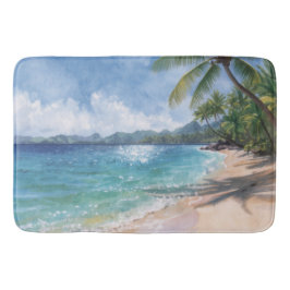 Waterverf Strand Hawaï Badmat