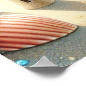 Waterverf Strand Kinderkamer Poster (Hoek)