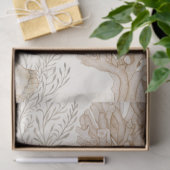 Waterverf Strand Koraal Zeester Zee Shell Aqua Tissuepapier (Geschenk)