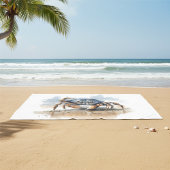 Waterverf Strand Krab Bad Handdoek