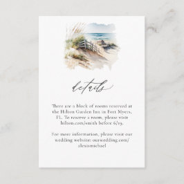 Waterverf Strand Kustgegevens Kaart