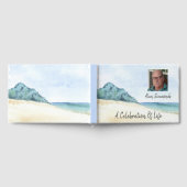 Waterverf strand met fotografering van het leven gastenboek (Volledig)