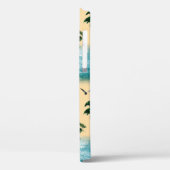 Waterverf strand naadloze textuur. Palmen, schedel Case-Mate iPhone Case (Achterkant / Links)