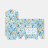 🌊💍 Waterverf Strand Oceaan Kustbruiloft Bedankdoosjes (Uitgevouwen)