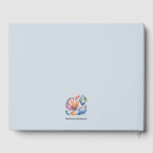 Waterverf Strand Oceaan Zomer Bestemming Bruiloft Gastenboek (Achterkant)