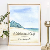 Waterverf Strand Scène Feest van het Leven Poster