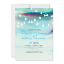 waterverf Strand String Lichten Verlovingsfeest