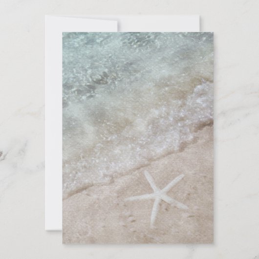 Waterverf Strand String Lights Pensioen Partij Kaart (Achterkant)