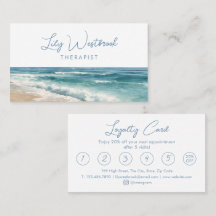 Waterverf Strand Therapeut Psycholoog Elegant