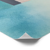 Waterverf strand viering van het leven welkomstbor poster (Hoek)