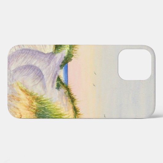 Waterverf strand, zonsondergang, iPhone/iPad-draag Case-Mate iPhone Case (Achterkant (horizontaal))