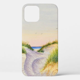 Waterverf strand, zonsondergang, iPhone/iPad-draag Case-Mate iPhone Case