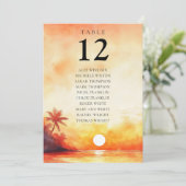 Waterverf Strand Zonsondergang Tafelnummer Zitenka (Staand voorkant)