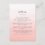 Waterverf strandbestemming bruiloft informatiekaartje (Voorkant)