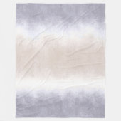 Waterverf Strandgolven Modern Ocean/Cool Grey Peri Fleece Deken (Voorkant)