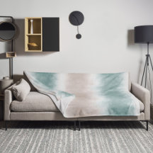 Waterverf Strandgolven Sage Zee/Blauw Groen