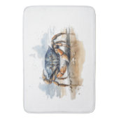 Waterverf strandkrab badmat (Voorkant Verticaal)