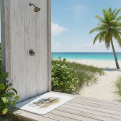 Waterverf strandkrab badmat