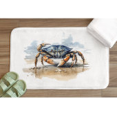 Waterverf strandkrab badmat