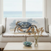 Waterverf strandkrab deken